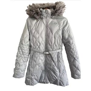 Eddie Bauer Goose Down Jacket 550 Fill Puffer Parka Hooded